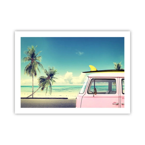 Affiche - Poster - Il est temps de commencer les vacances - 70x50 cm