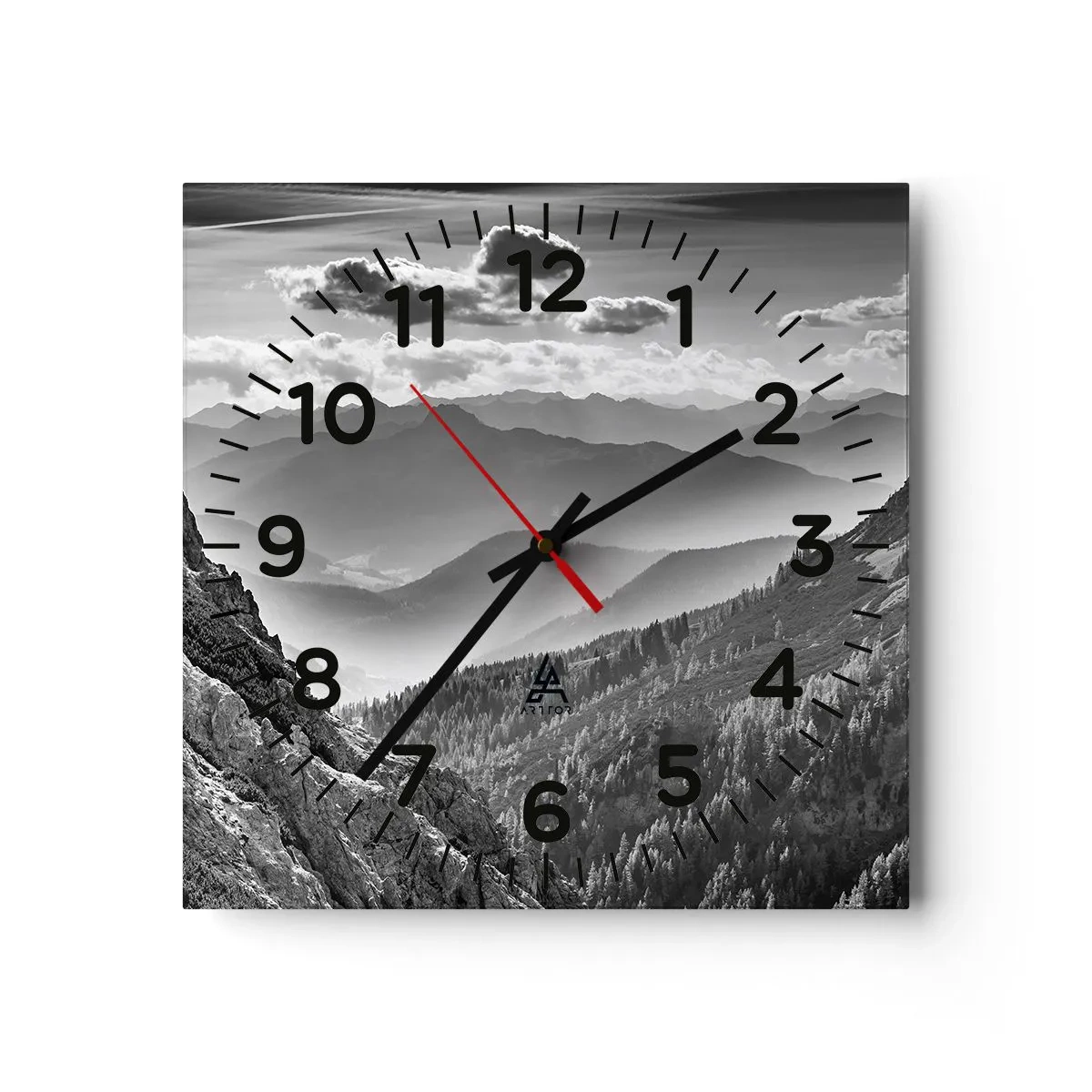 Horloge murale - Pendule murale - Jusqu'à l'horizon - 40x40 cm