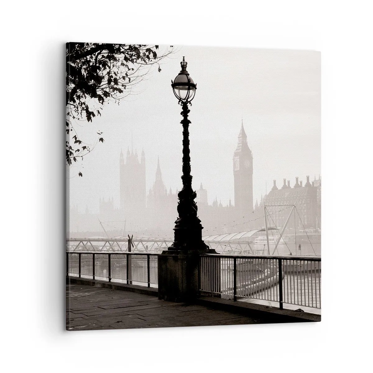Impression sur toile - Image sur toile - Un matin londonien - 50x50 cm