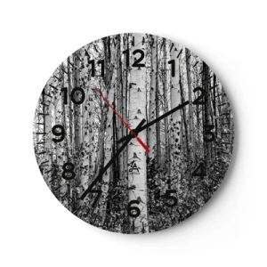 Horloge murale - Pendule murale - Enchevêtrement de bouleau - 30x30 cm