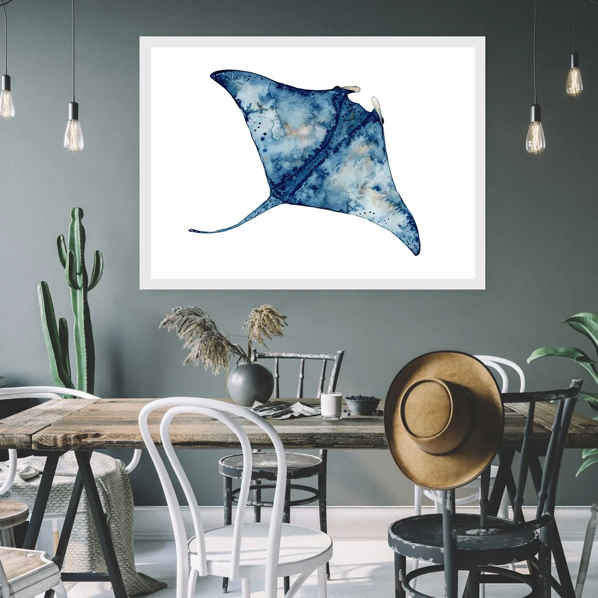 Affiche - Poster - La vie en bleu - 50x40 cm