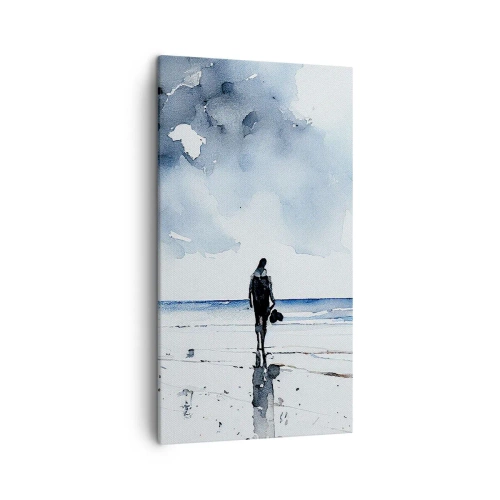 Impression sur toile - Image sur toile - Conversation avec la mer - 45x80 cm