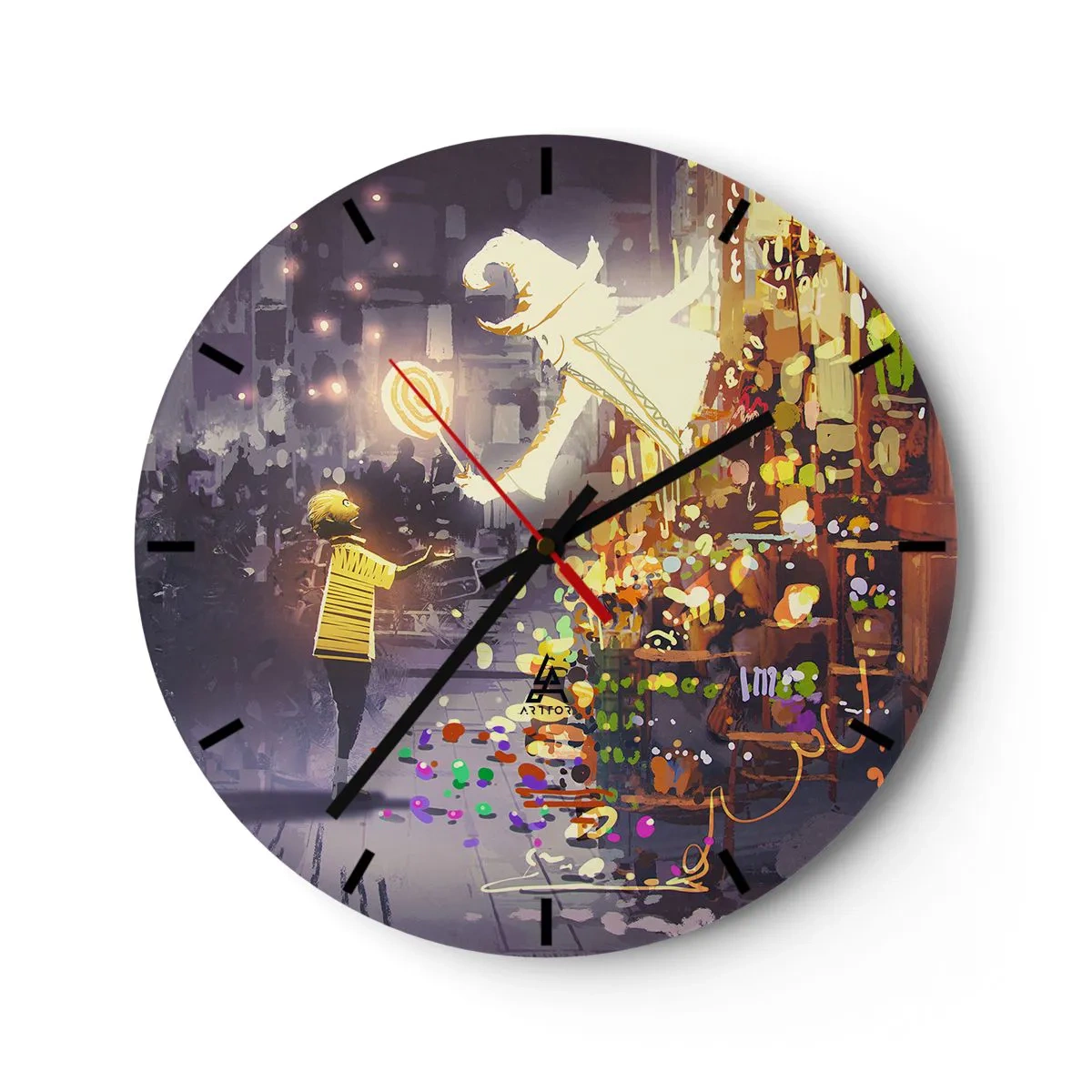 Horloge murale - Pendule murale - La magie existe - 40x40 cm