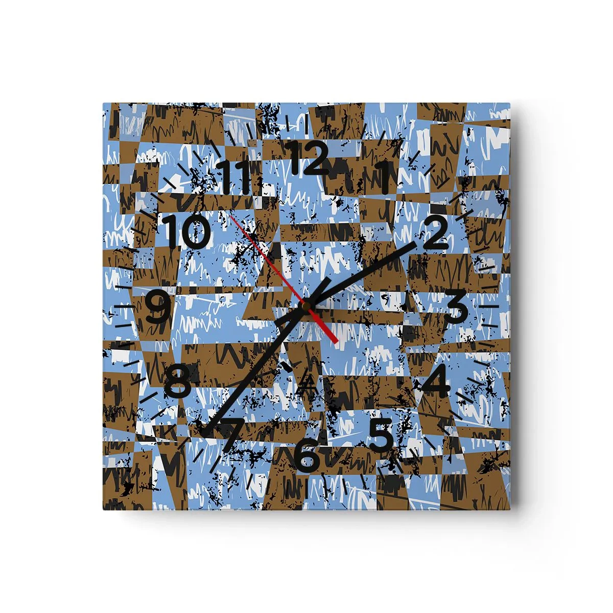 Horloge murale - Pendule murale - Une découpe non humaine - 30x30 cm