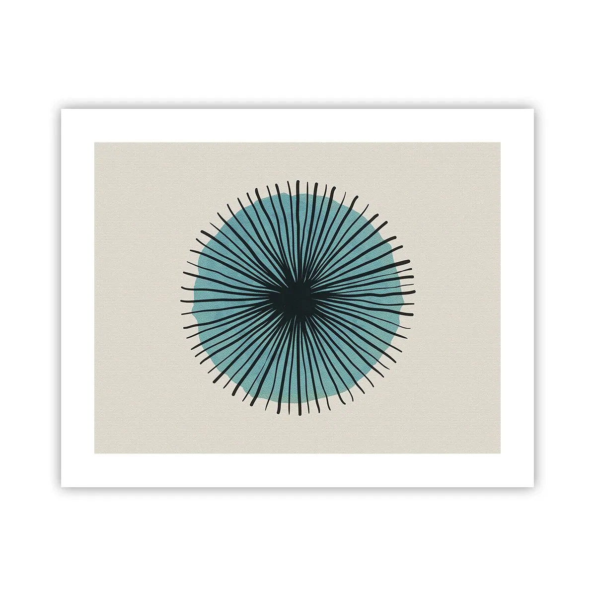 Affiche - Poster - Rayonnant dans l'azur - 50x40 cm
