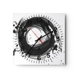Horloge murale - Pendule murale - Le tourbillon de la création - 40x40 cm