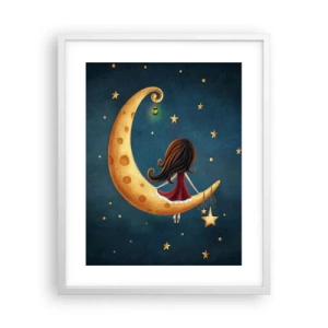 Affiche dans un cadre blanc - Poster - Il était une fois... - 40x50 cm