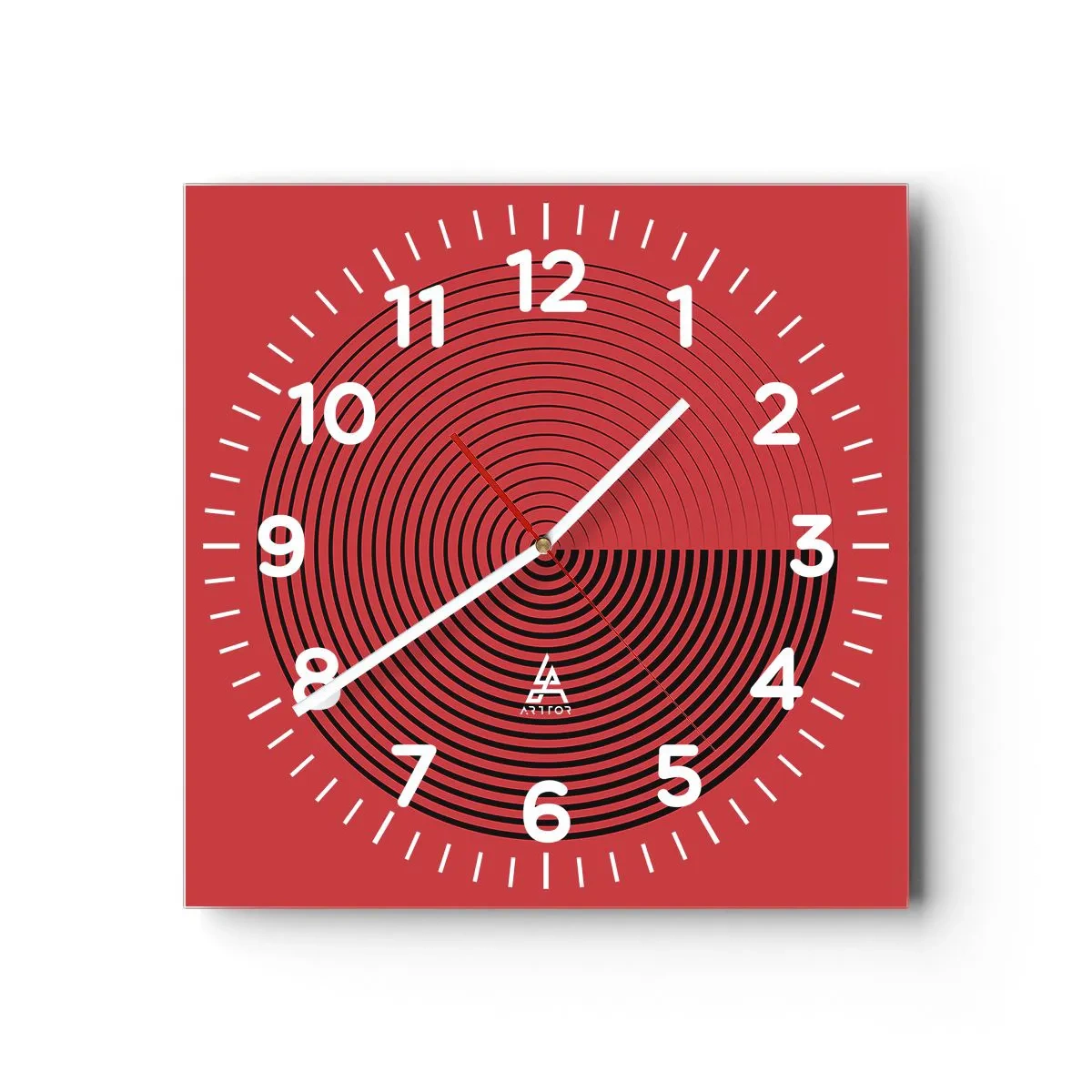 Horloge murale - Pendule murale - Mouvement circulaire - 40x40 cm