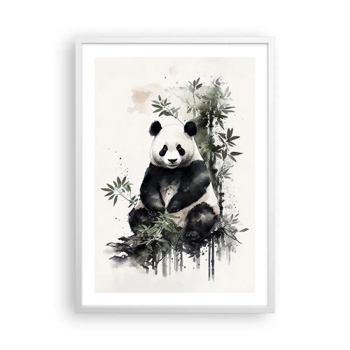 Affiche dans un cadre blanc - Poster - Salutations de Chine - 50x70 cm