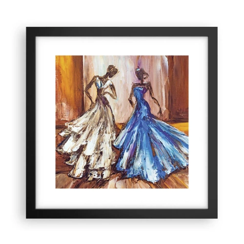 Affiche dans un cadre noir - Poster - Un duo reconnaissant - 30x30 cm