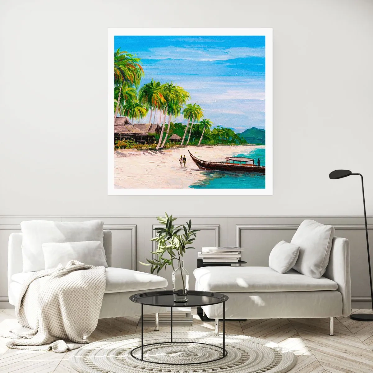 Affiche - Poster - Rêve exotique - 60x60 cm