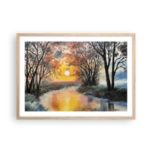 Affiche dans un chêne clair - Poster - Climats de printemps - 70x50 cm