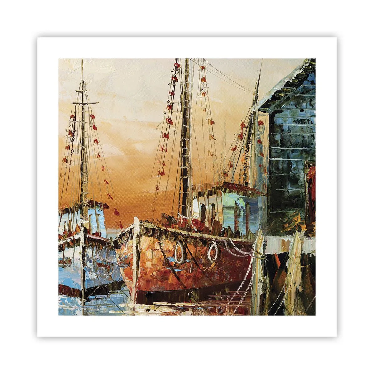 Affiche - Poster - Retour tranquille - 50x50 cm