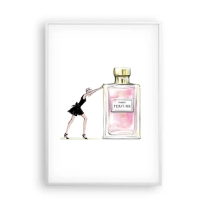 Affiche dans un cadre blanc - Poster - L'essence des femmes - 70x100 cm