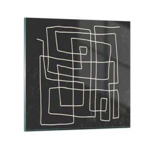 Impression sur verre - Image sur verre - Pas aussi simple - 40x40 cm