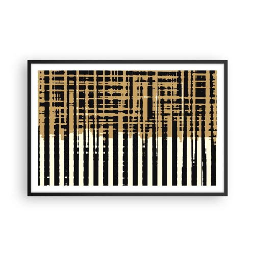Affiche dans un cadre noir - Poster - Abstraction architecturale - 91x61 cm