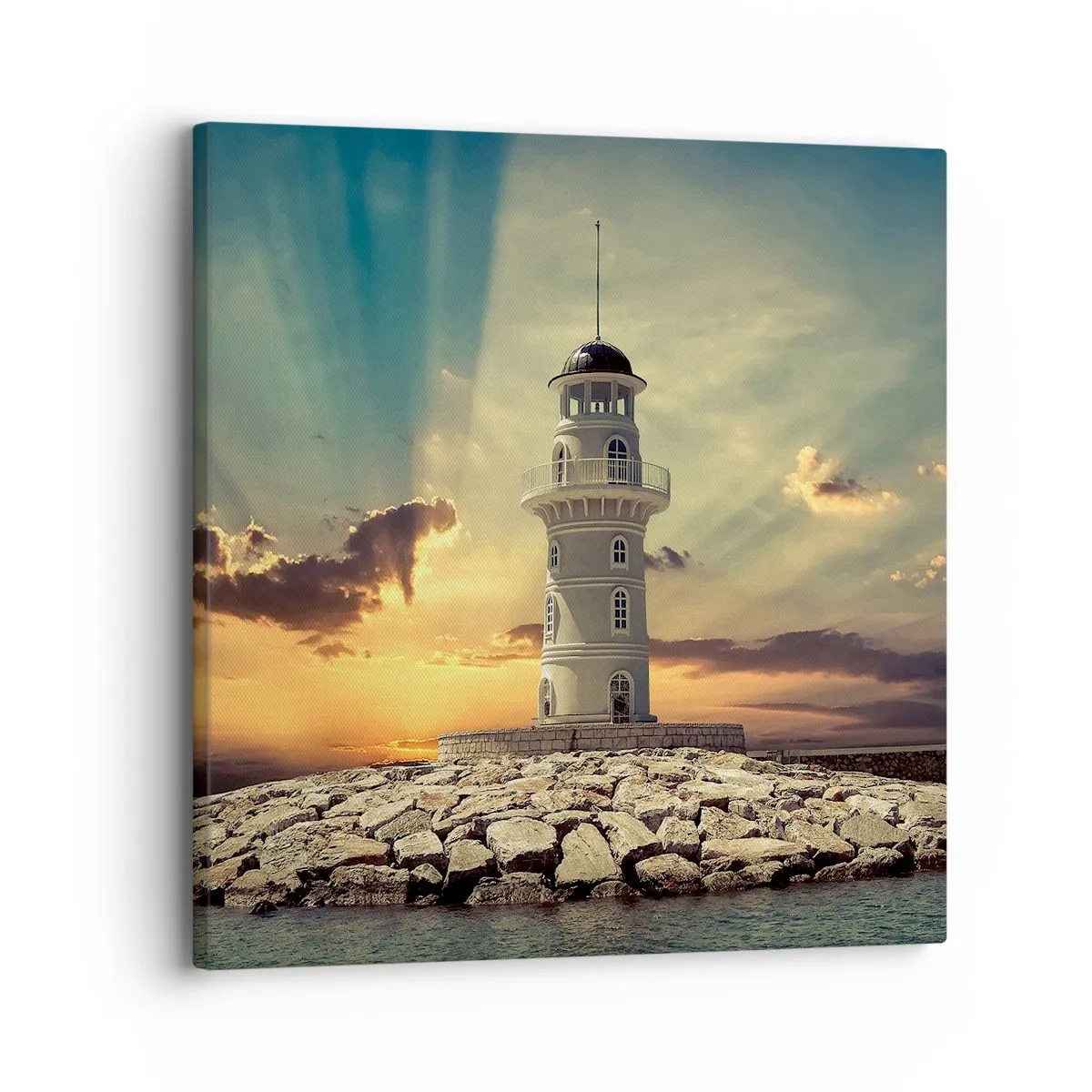 Impression sur toile - Image sur toile - Lumière - Bonté - Beauté - 30x30 cm