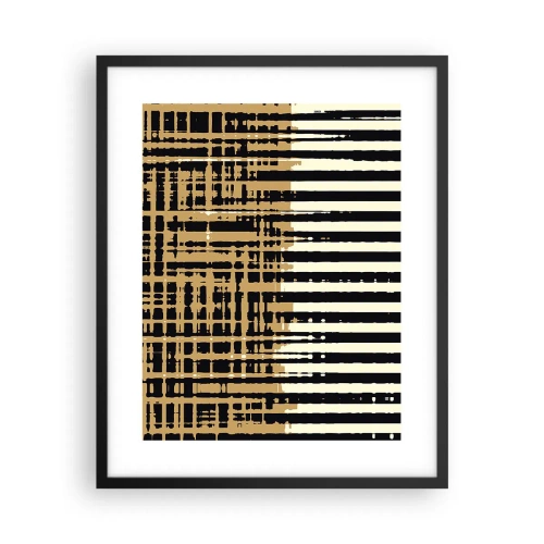 Affiche dans un cadre noir - Poster - Abstraction architecturale - 40x50 cm