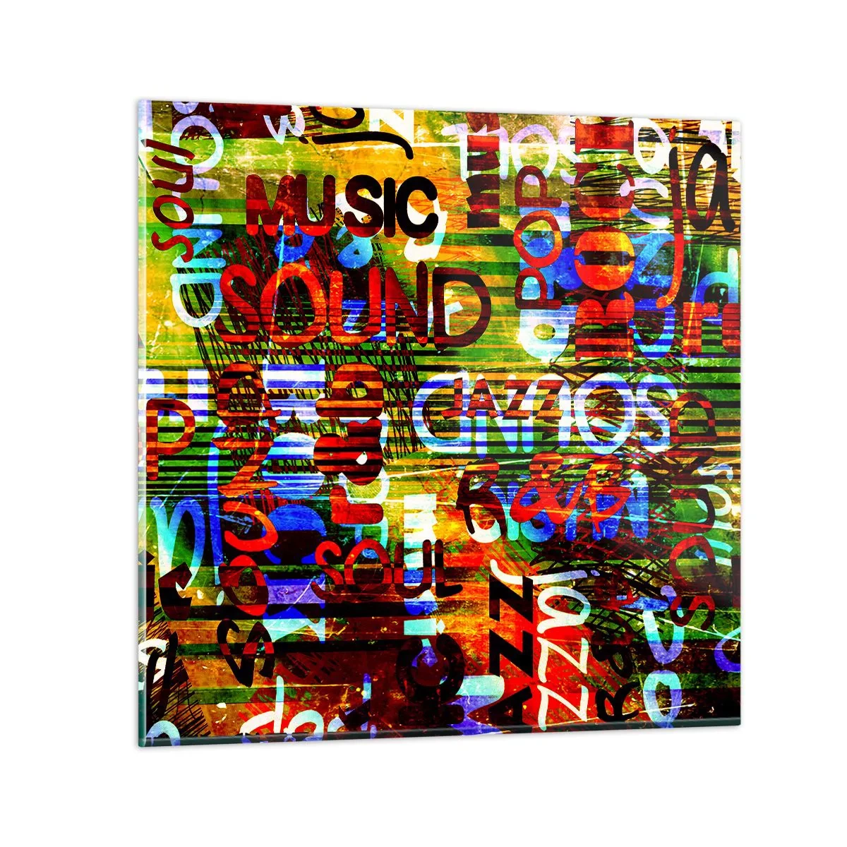 Impression sur verre - Image sur verre - Toutes les nuances du son - 50x50 cm