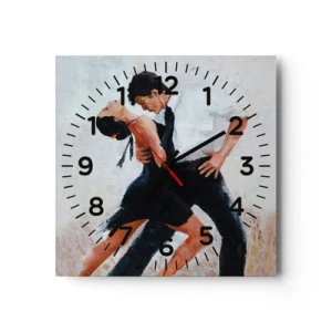 Horloge murale - Pendule murale - Tango de mes rêves et pensées - 40x40 cm