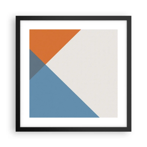 Affiche dans un cadre noir - Poster - Sous cette angle.... - 40x40 cm