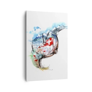 Impression sur toile - Image sur toile - L'esprit de la Suisse - 80x120 cm