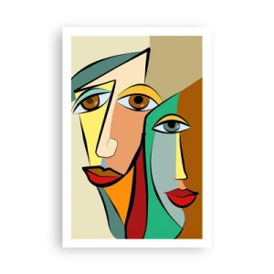 Affiche - Poster - Couple cubiste - 61x91 cm