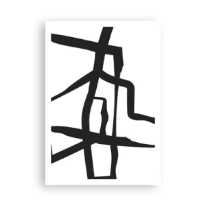 Affiche - Poster - Conception noir et blanc - 70x100 cm