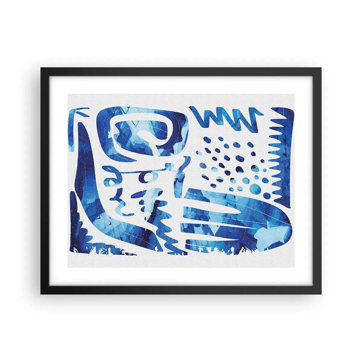 Affiche dans un cadre noir - Poster - Retour aux racines - 50x40 cm