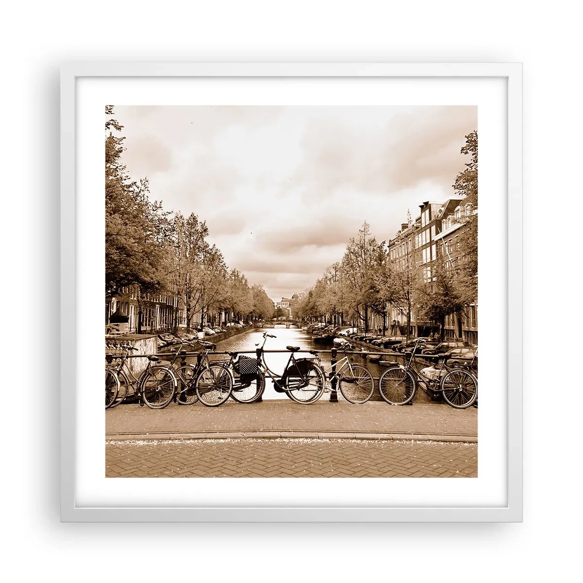 Affiche dans un cadre blanc - Poster - Ambiance hollandaise - 50x50 cm