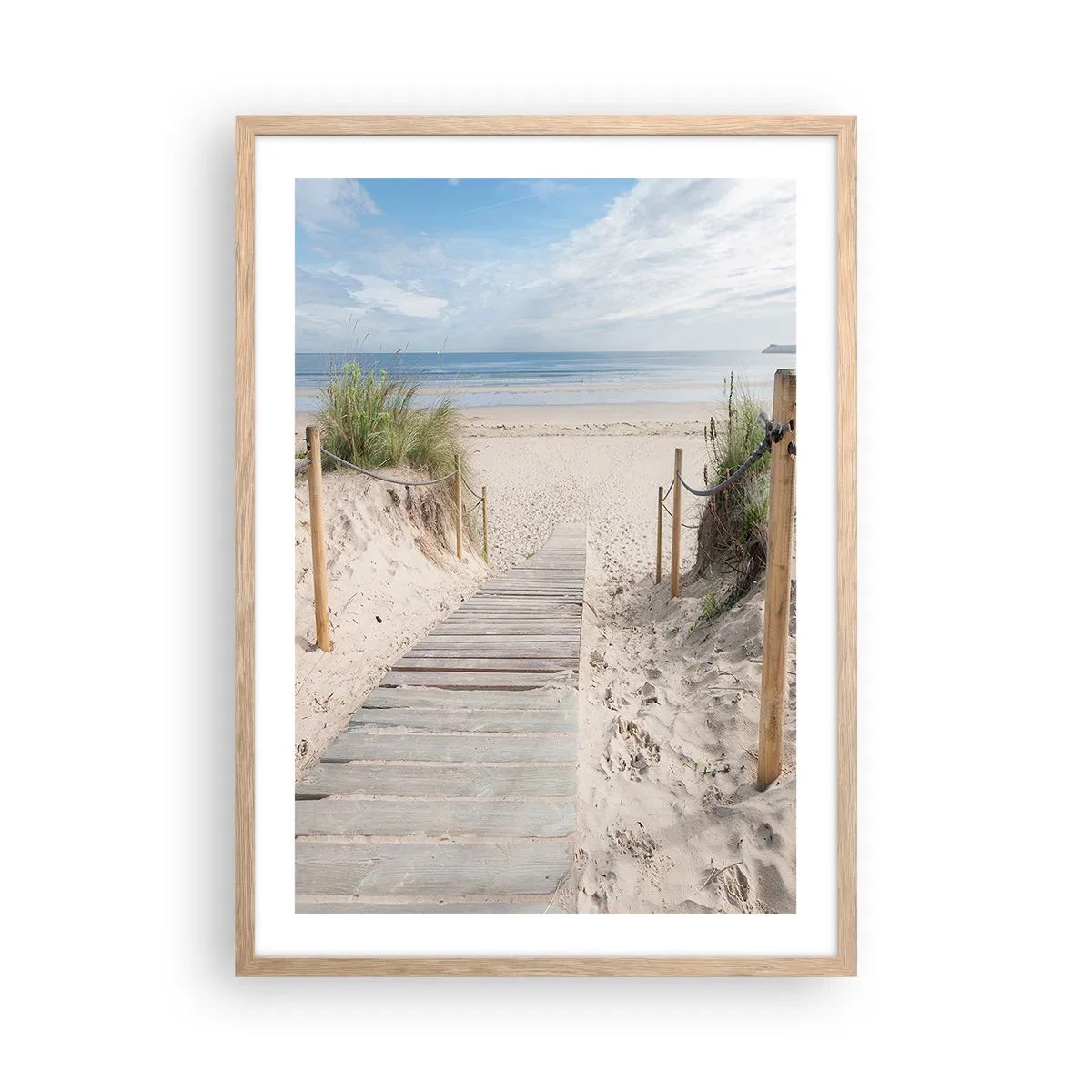 Affiche dans un chêne clair - Poster - A l'horizon - 50x70 cm