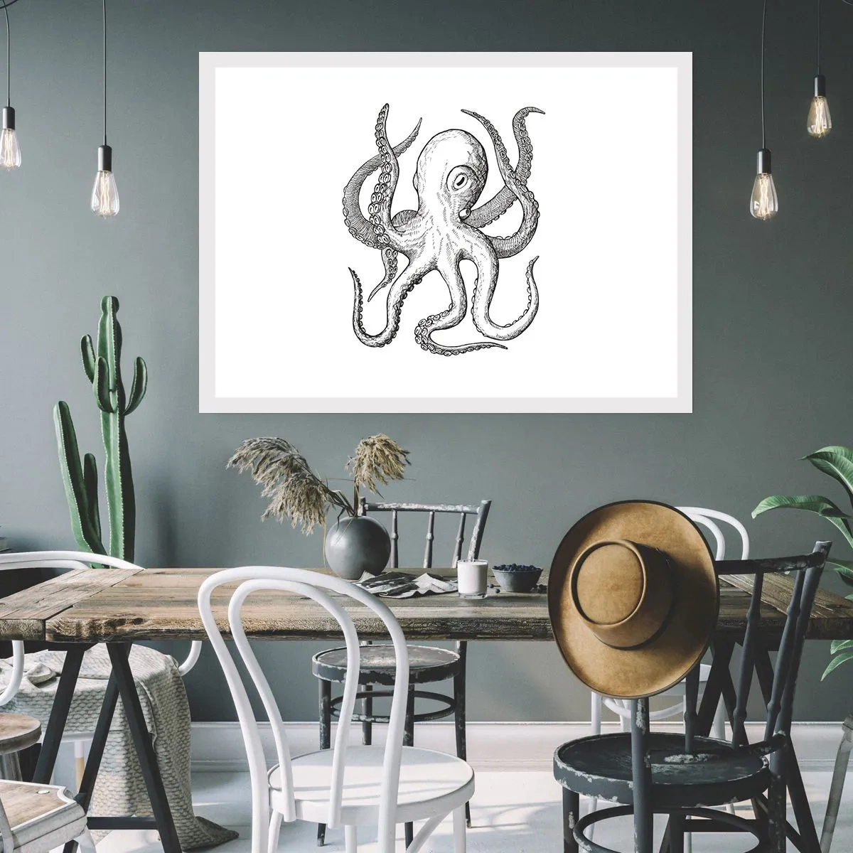 Affiche - Poster - Dansant avec les vagues - 40x30 cm