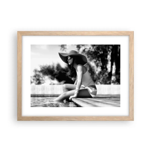 Affiche dans un chêne clair - Poster - Rêve d'été - 40x30 cm