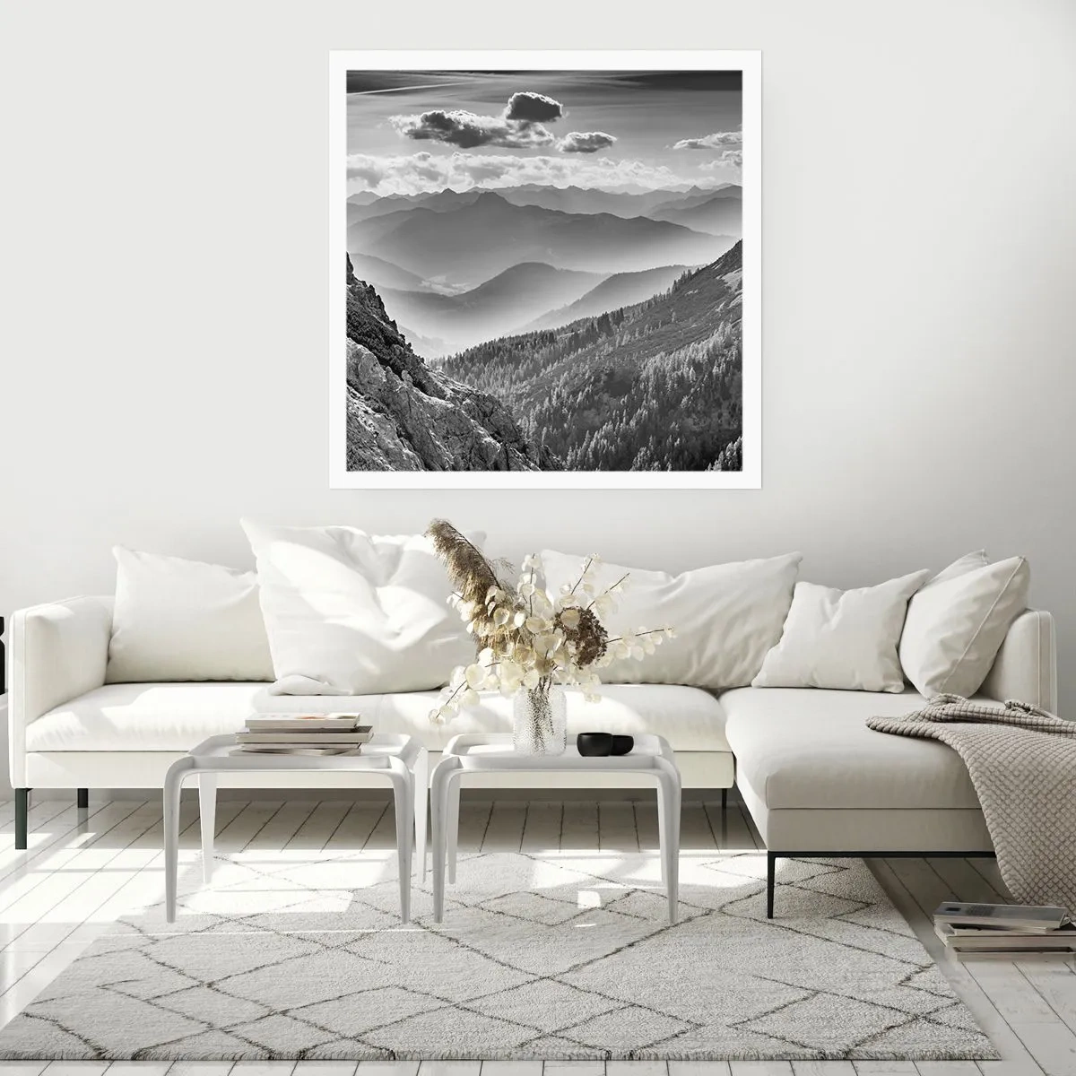 Affiche - Poster - Jusqu'à l'horizon - 50x50 cm