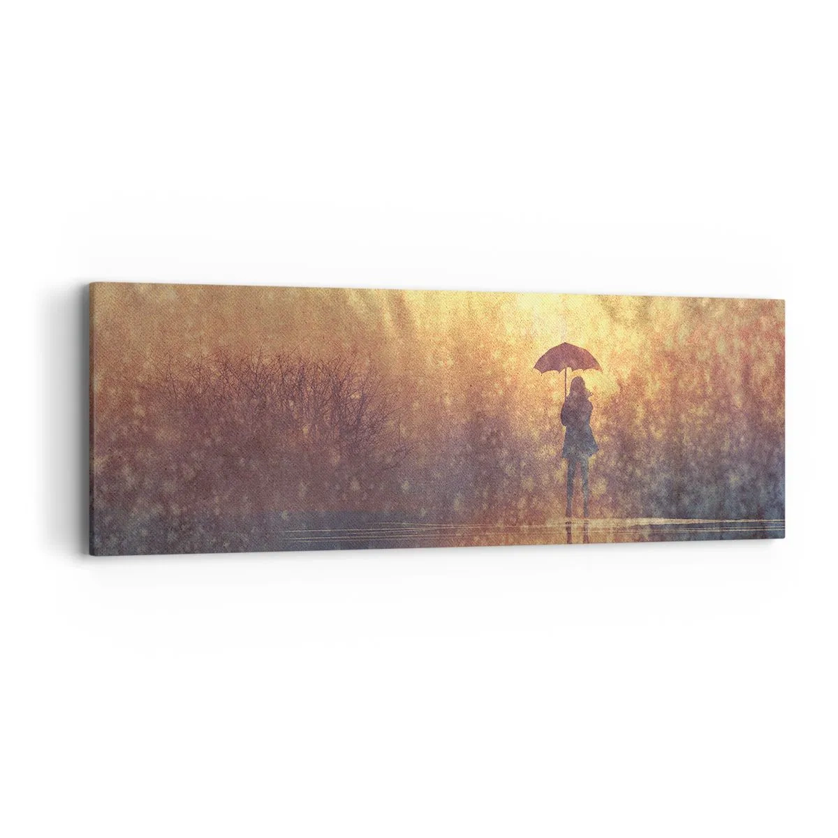Impression sur toile - Image sur toile - Je sens que quelqu'un me regarde - 90x30 cm
