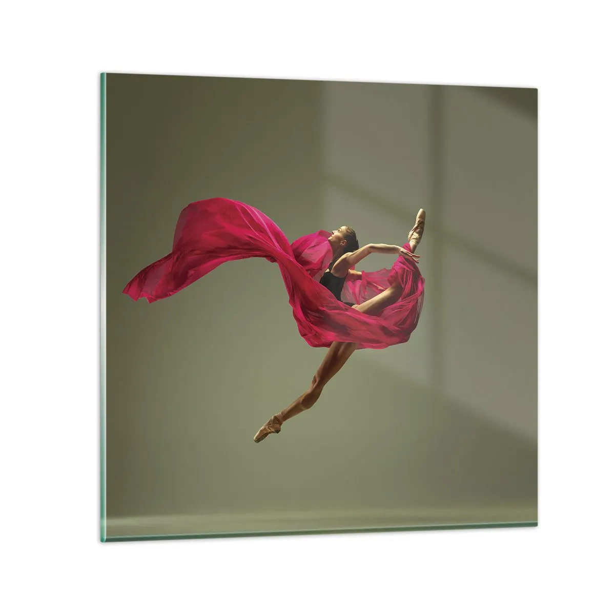 Impression sur verre - Image sur verre - Flamme dansante - 30x30 cm