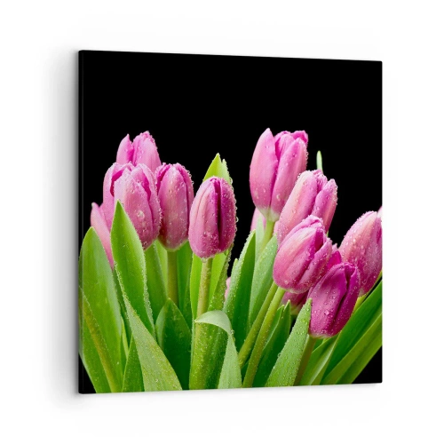 Impression sur toile - Image sur toile - Joie printanière des lilas - 50x50 cm