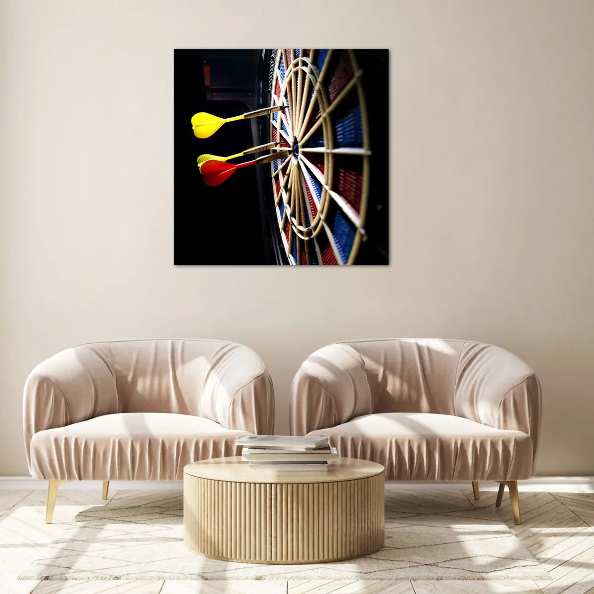 Impression sur verre - Image sur verre - Droit au but - 30x30 cm