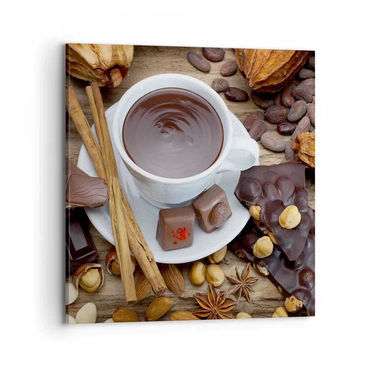 Impression sur toile - Image sur toile - D'une chocolaterie de conte de fées - 70x70 cm