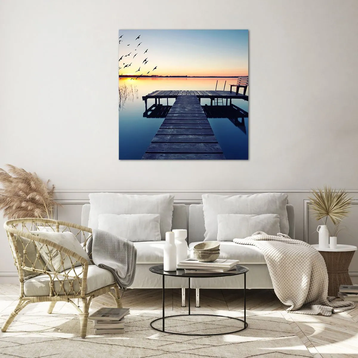 Impression sur verre - Image sur verre - C'était une bonne journée - 40x40 cm