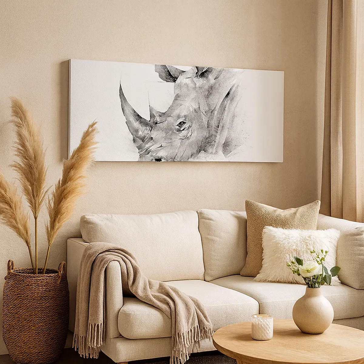 Impression sur toile - Image sur toile - Potrait africain - 30x30 cm