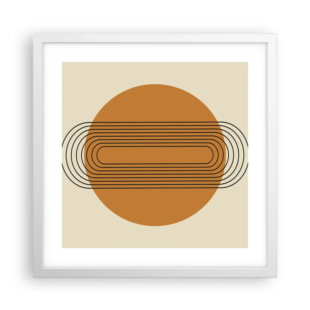 Affiche dans un cadre blanc - Poster - Plan idéal - 40x40 cm