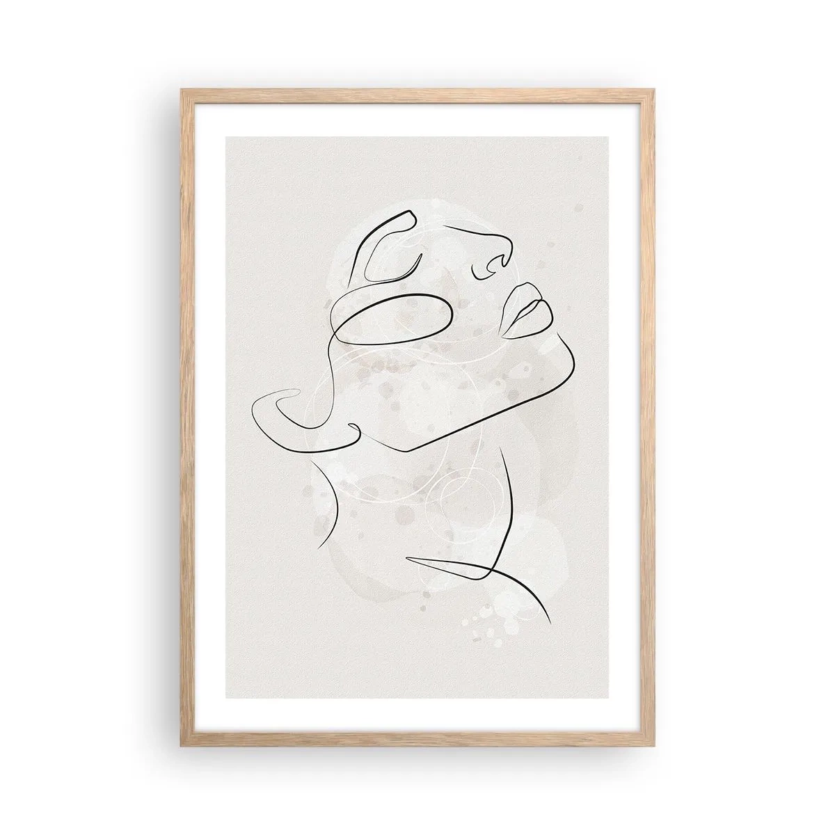 Affiche dans un chêne clair - Poster - L'esquisse d'un rêve - 50x70 cm