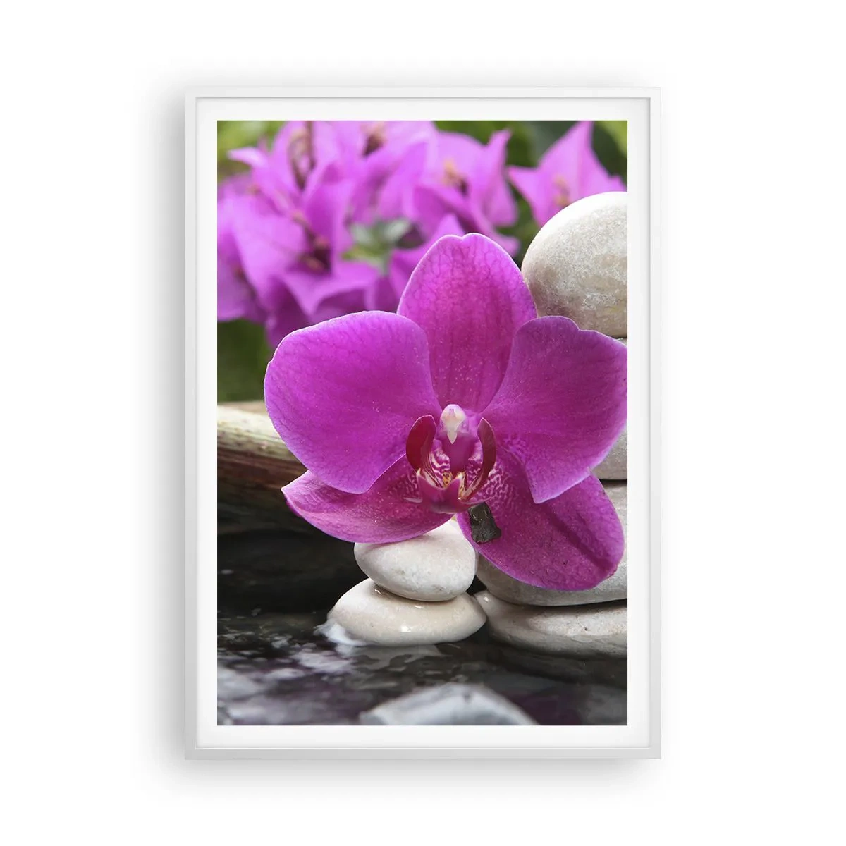 Affiche dans un cadre blanc - Poster - Tu te reposes déjà - 70x100 cm