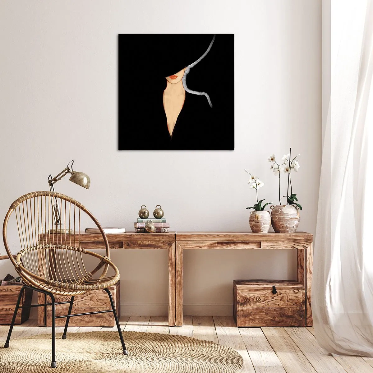 Impression sur toile - Image sur toile - Élégance et style - 30x30 cm