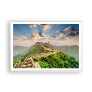Affiche dans un cadre blanc - Poster - Grandeur éternelle - 100x70 cm