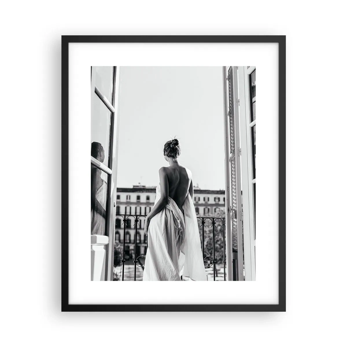 Affiche dans un cadre noir - Poster - Eveil des pensées - 40x50 cm