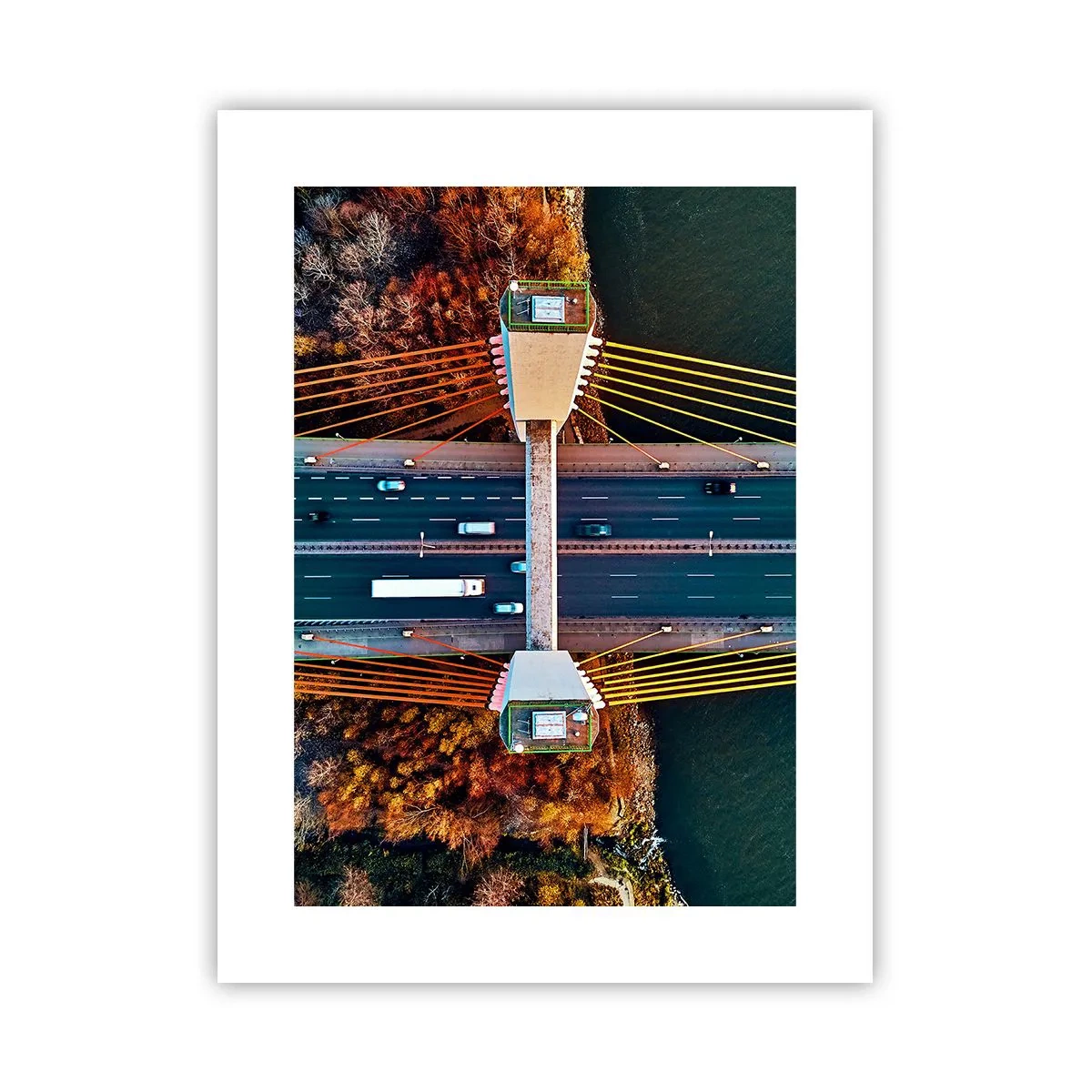 Affiche - Poster - Au dessus de l'eau et de la forêt - 30x40 cm