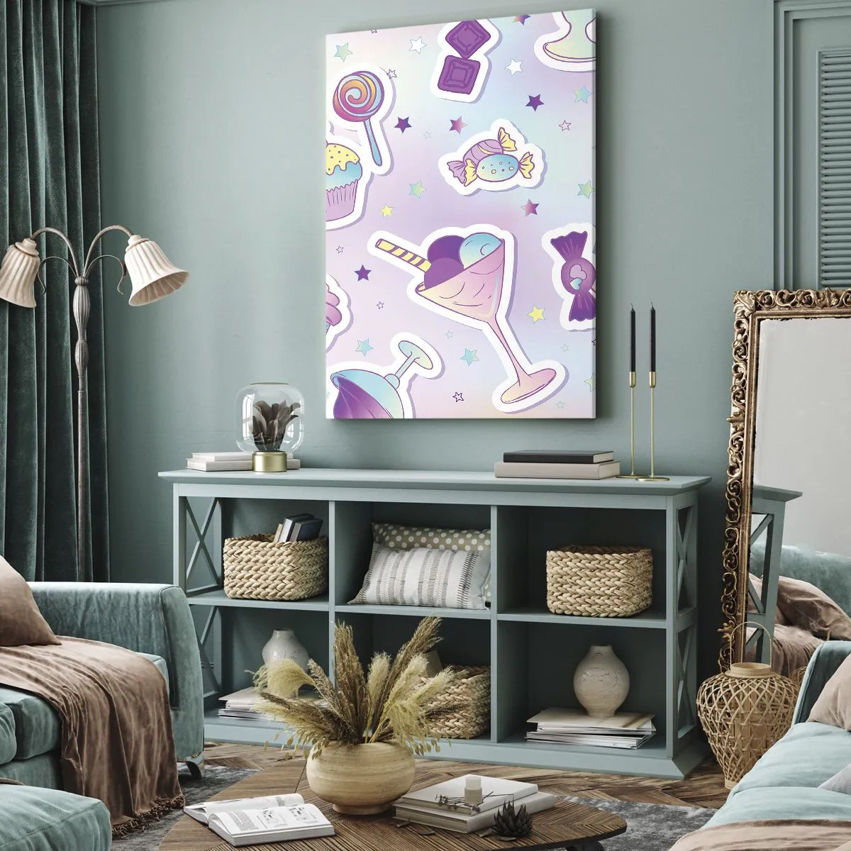 Impression sur toile - Image sur toile - Pour que tous les jours soit un anniversaire - 65x120 cm