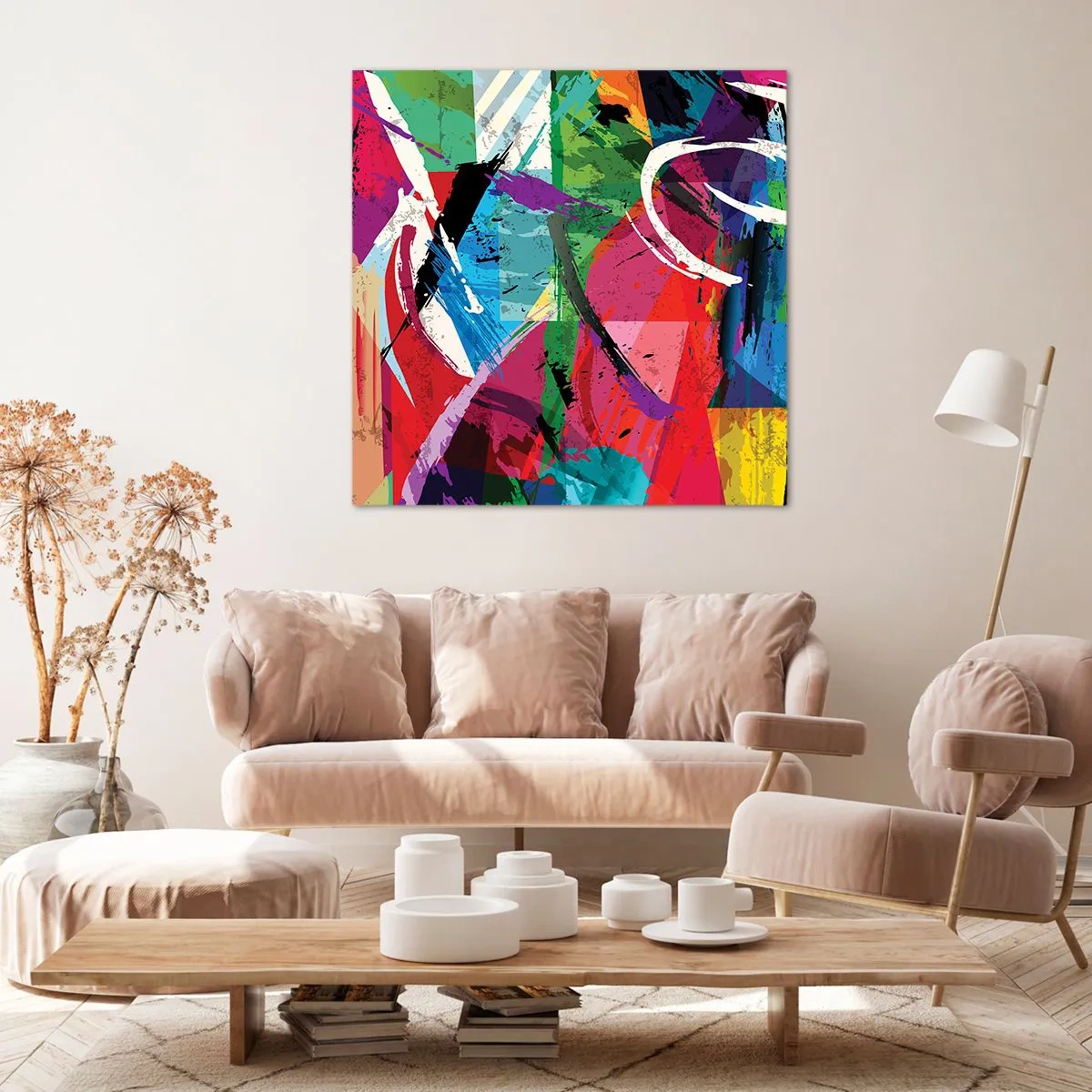 Impression sur toile - Image sur toile - Rapide, vif et bondissant - 60x60 cm